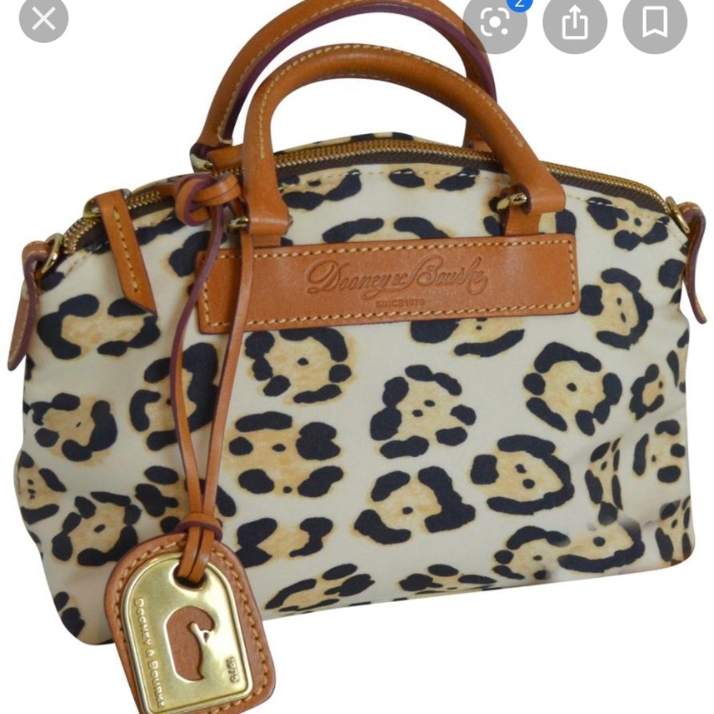Dooney and Burke cheetah bitsy Cross body bucket